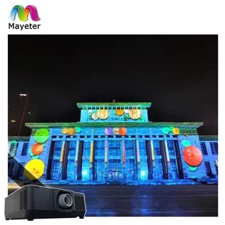 Udendørs bygning 3d kortlægningsprojektion