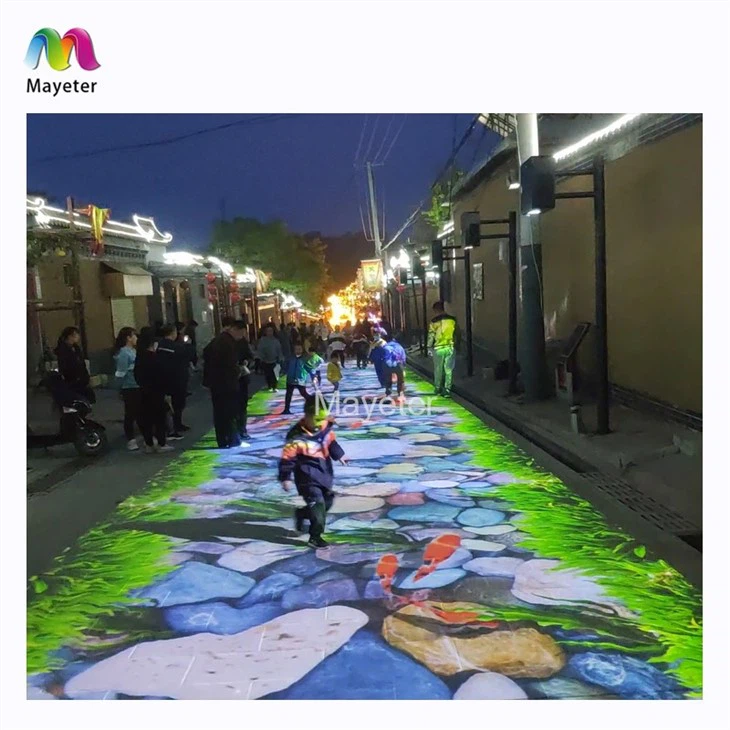 Outdoor 3d Hologram Mapping Projection Projectors Projection Interactive Advertising
